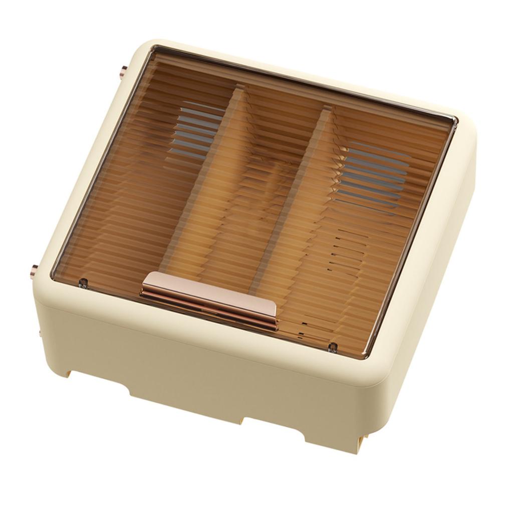 Wall Mounted WiFi Router Storage Box Semi Transparent Open Hole Wall Router Cable Box for Office