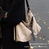 Casual Large-capacity Suede Bag Women's 2025 New Trendy Versatile Shoulder Bag Backpack Commuter Bag