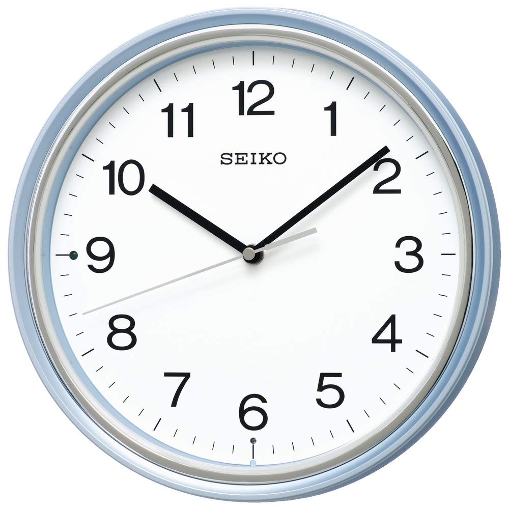

Seiko Clock Wall Clock Radio Analog Light Blue Pearl Diameter KX252L 27.5x4.7cm