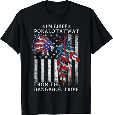 Ich bin Chief Pokalotatwat vom Stamm Indigene Native Für Männer Frauen T-Shirt