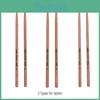 Of 7a One Pair Wooden Drumsticks Drum Hickory Wood Drum Set