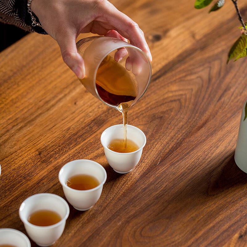 Fangran High-End Mutton-Fat Jade Ceramic Travel Tea Set