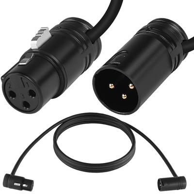 Xiatiaosann XLR Microphone Adjustable XLR Slim Audio Adapter Cord for Sound Devices 788T 3-pin Cable, Male-to-Female 302, 552, 633, 688,