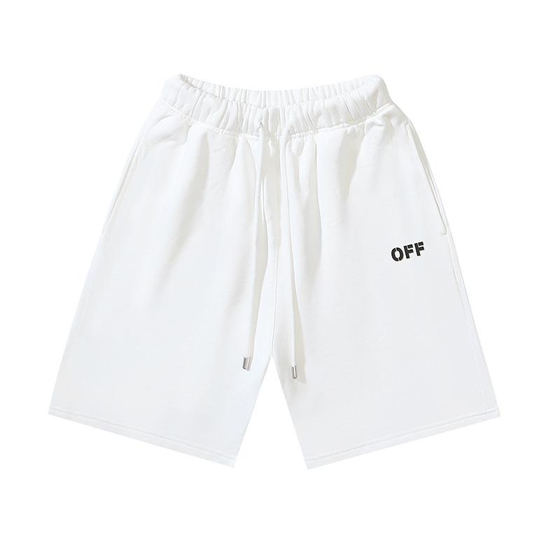 1015 Off-White 2026 Lente/Zomer Nieuw OW Dikke Zool Letterpatroon Gedrukt Casual Losse Shorts voor Mannen en Vrouwen