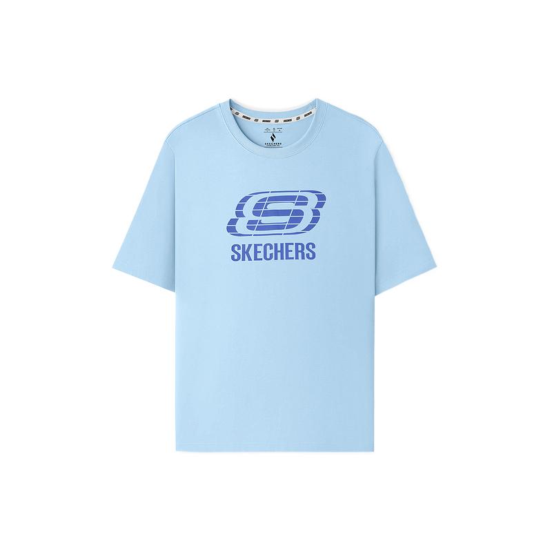 Skechers Knit Breathable Skin-Friendly T-Shirt Men tops L126M016-0147 M