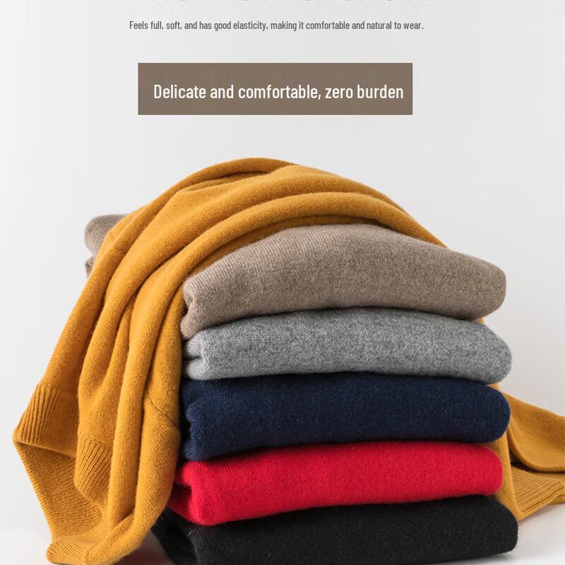 Hengyuanxiang Women's Pure Wool V-Neck Cardigan Sweater