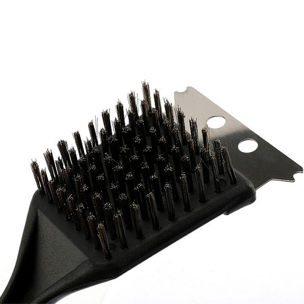 2 Stück BBQ Grillbürsten Edelstahlborsten Reinigungsbürsten Barbecue Grillbürsten Schaber