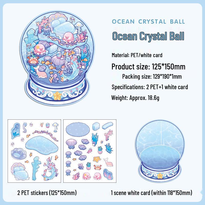 Yuezhen Dreamland 3D Cartoon Landscape Stickers for Kids