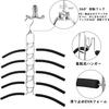 Hangerspace Hangers, Anti-Slip, Stainless Steel, Space-Saving, 5-Tier, Detachable, 360 Rotating, Set of 4, for Clothes Storage, Dress Shirts, and T-S