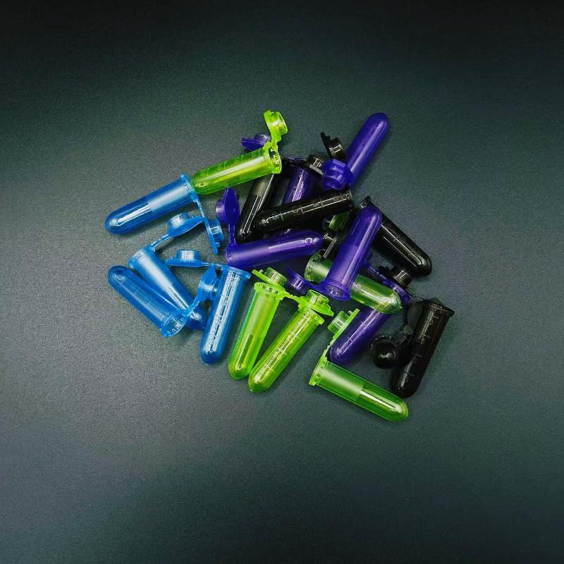500PCS 2ml Colorful Centrifuge Tubes Round Bottom Graduated Sample Vials Laboratory Sample Storage Containers for Lab 4