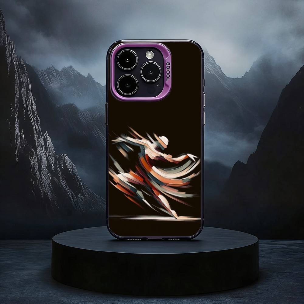 S-Surreal F-Figure A-Art Phone Case For iPhone17,16,15,14,13,12,11 Plus,Pro Max Black Candy Silver Phone Case