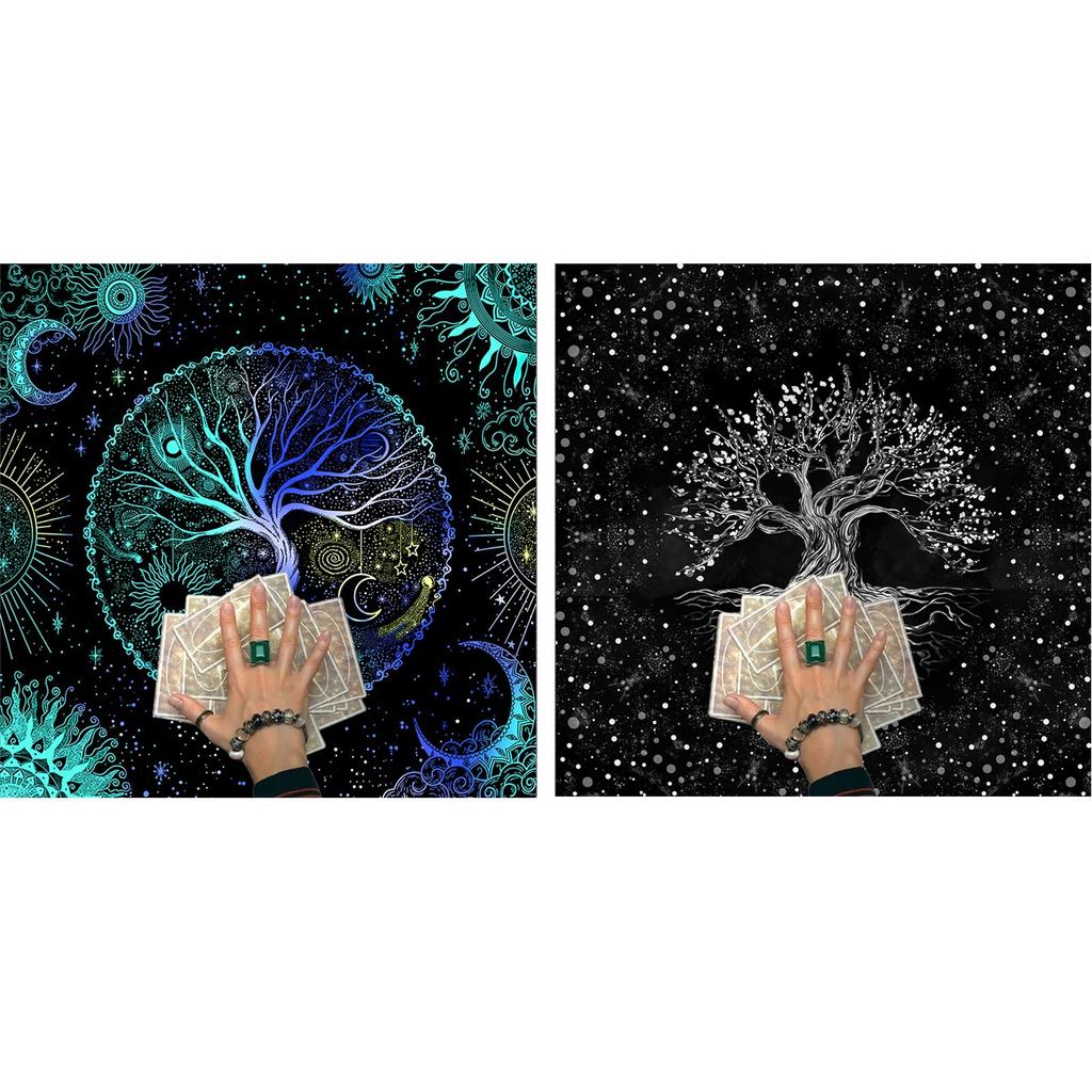 Divinations Tablecloth Trees Of Life Tarot Cards Tablecloth Altars Cloth Oracles Divinations Board Game Accessories