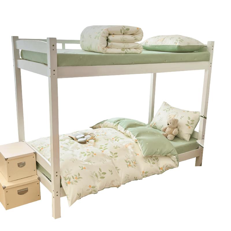 Hongdou 100% Cotton 3-Piece Bedding Set 0.9-1.2m Bed Sheet Style (Duvet Cover 1.5*2m)