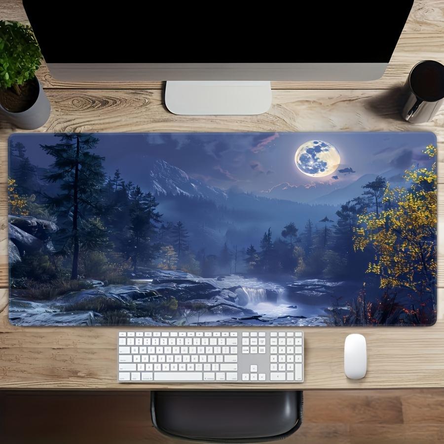 Modern Desk Setup Gaming Mouse Pad Cloth Surface Non Slip Rubber Base Large Desk Mat for PC Laptop Keyboard