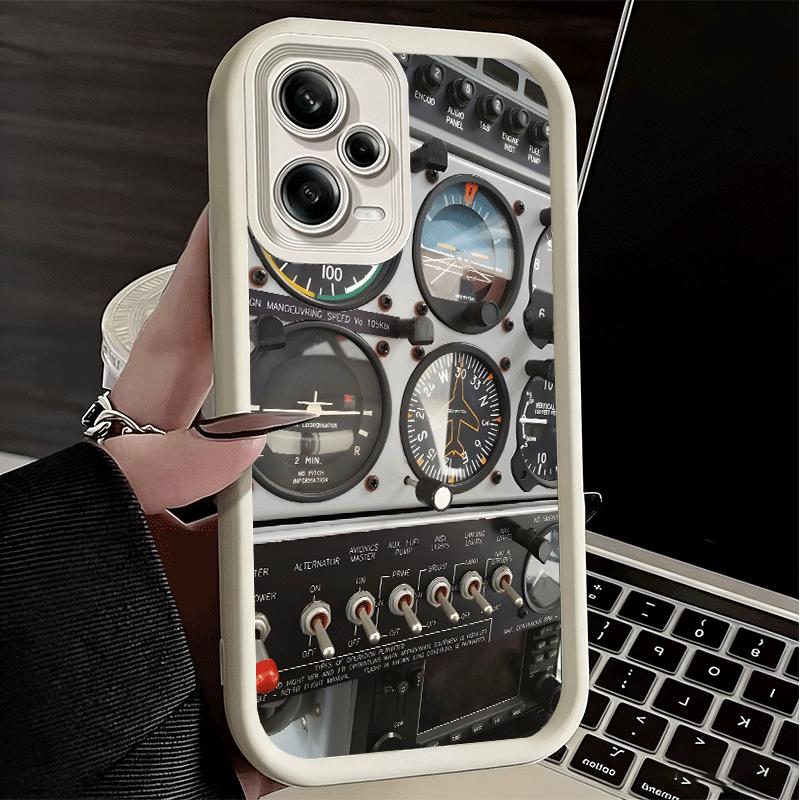 Phone Case for Xiaomi Redmi Note 15 14 13 Pro Plus Aviation Aeroplane Pilot Cockpit Shell 12S 11 11S 11T 5G 14S Soft Silicone Fu