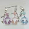 Colorful Earphone Pendant Keychain: Cool and Sweet Bag Charm, Perfect Bestie Gift