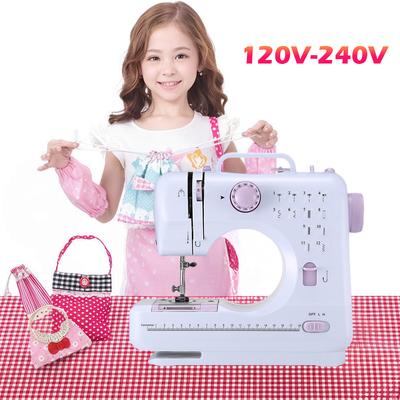 505A Przenośna Domowa Mini Maszyna do Szycia Podwójna Prędkość 12 Wbudowanych Ściegów dla Początkujących DIY Szycie Ubrań Rzemiosło Maszyna do Napraw