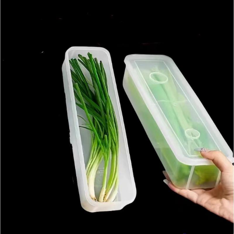 

Коробка для хранения кориандра и зеленого лука, контейнер для свежести в холодильник, для лапши, яиц, овощей, герметичная коробка для хранения свежести 1pc прозрачный