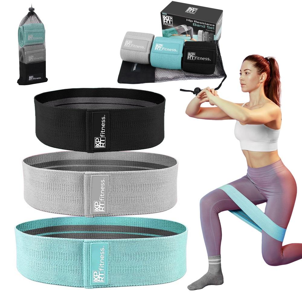 

Resistance Bands Set of 3 Anti-Slip Booty Bands Exercise 3 Resistance Levels Fitness Yoga Pilates Home Gym Carry Pouch United States