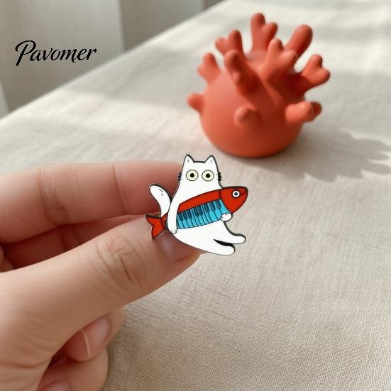 Animal Brooch Accessory Musical Instrument Cat Pin, Guitar Violin Piano DJ Kitten Badge Metal Pin for Backpacks Hats Scarves Jackets Clothing