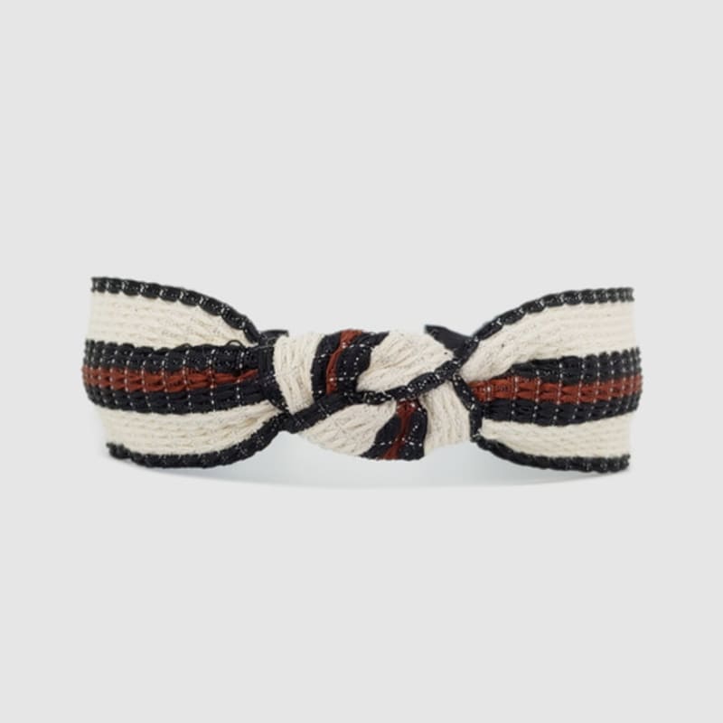 LALA Stripe New Hairband Wine
