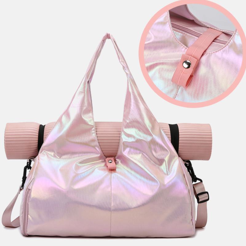 Fashion-Forward Yoga Travel Duffel - Spacious & Stylish for Gym, Fitness & Short Trips - Versatile Storage Compartments for Work or Adventure