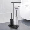 Rust-proof Floor Standing Toilet Roll Holder Freestanding Tissue Dispenser  Hotel Bathroom
