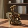 Reichtum Schaf Ornament Feng Shui Dekor Messing Ziegenfigur Gutes Amulett