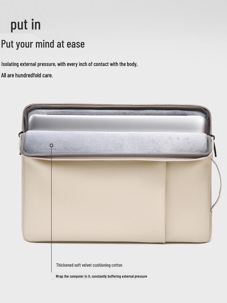 MacBook ve Lenovo Y9000 için Depreme Dayanıklı Kadife Astarlı Dizüstü Bilgisayar Çantası