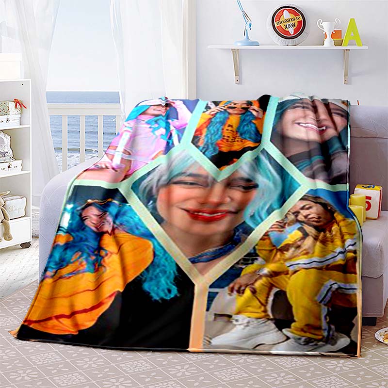 Customizable K-KAROL-G flannel blankets, perfect for autumn warmth, suitable for children and adults, and stylish K-POP shawls