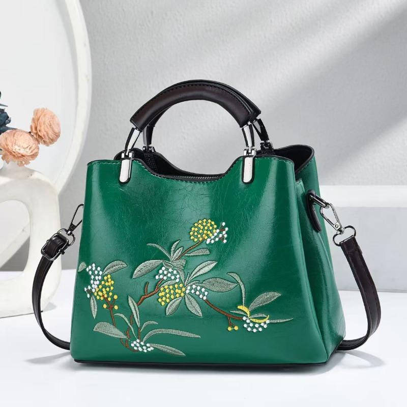 2026 New Chinese Embroidery Fashion Handbag Large Capacity Trend Commuter Crossbody Bag Womens Shoulder Bag Bolso Mujer