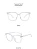 TR90 Korean-Style Large Frame Blue Light-Blocking Mung Bean Eyeglasses 8015