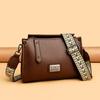 New large-capacity women's bag messenger bag fashionable commuter simple soft leather shoulder armpit bag messenger bag