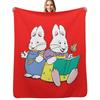 Max en Ruby Plaid Zachte Gezellige Deken voor Huisdier Kinderen Volwassenen