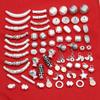 Sterling Silver 99% Pure Bamboo Tube Gourd Charms for DIY Handmade Jewelry