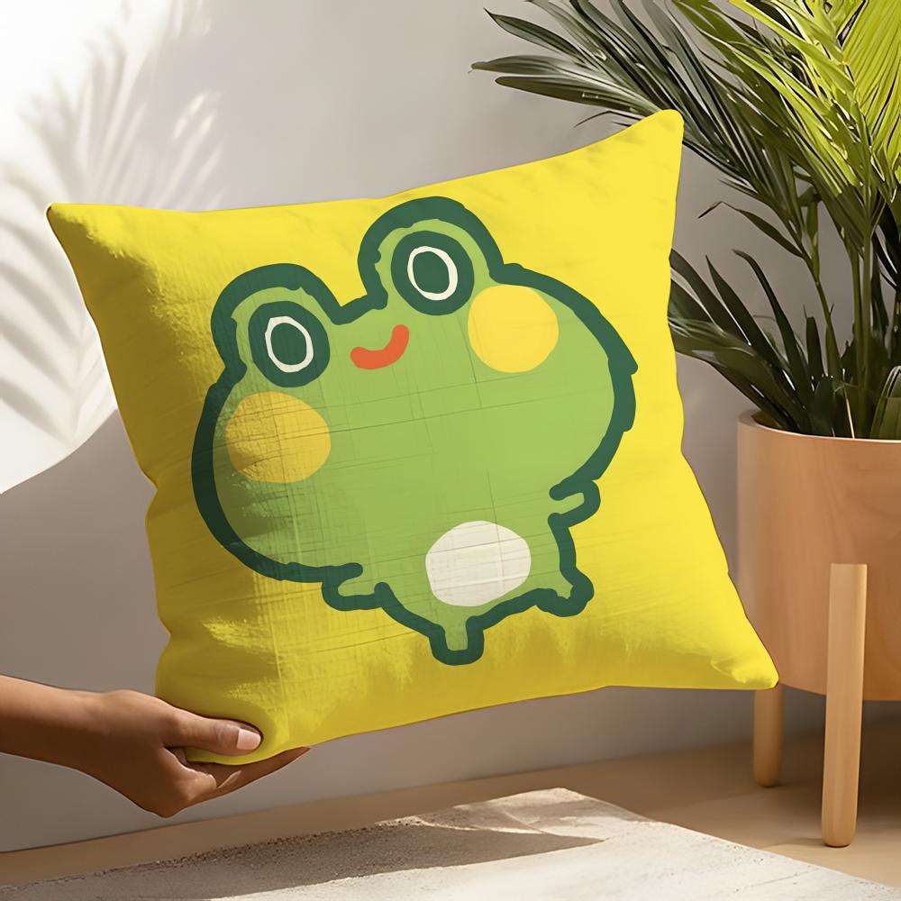 Linen Cushion Covers For Decorative Sofa Home Pillows Case Car Chair Pillows Cases Fantasy Cartoon Colorful Animal Patterns