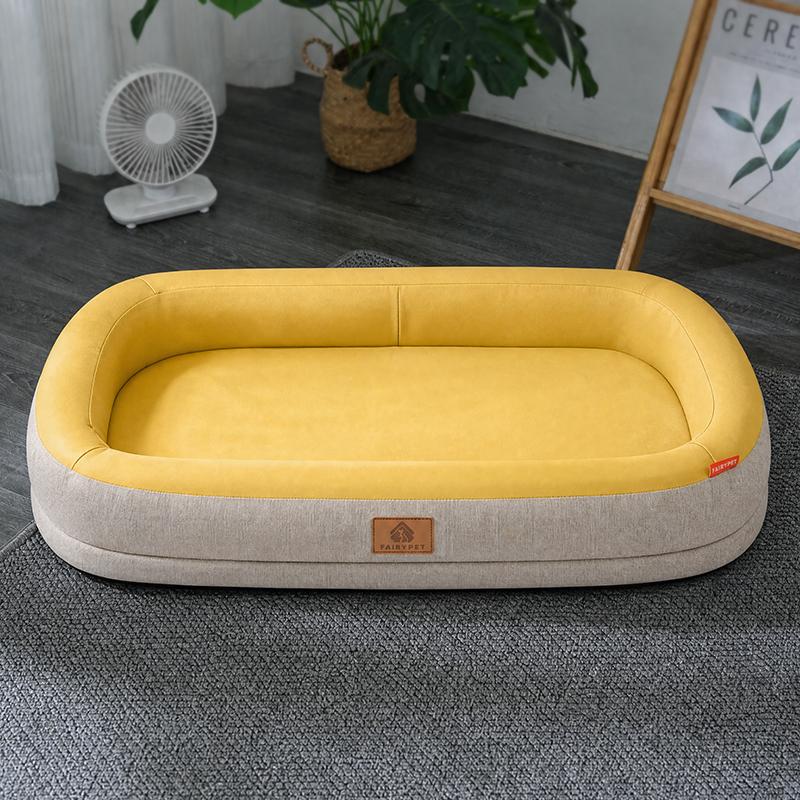 Cooling Dog Bed Summer Pet Sofa Bed Washable Soft Sleeping Mat for Small Medium Large Dogs Cats Breathable Pet Cushion