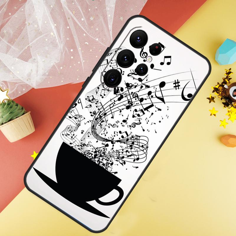 

Musical Music Note Case For Samsung Galaxy S24 Ultra S22 S20 S21 FE S8 S9 S10 Note 20 10 Plus S23 Ultra Cover Galaxy S9 Plus