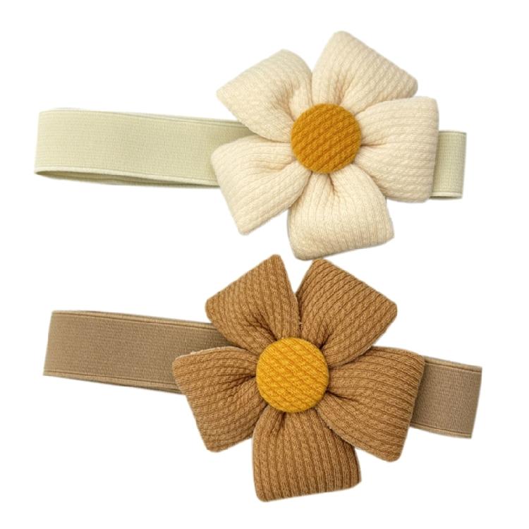 2Pcs Elastic Curtain Tiebacks Flower Accent Window Drapery Holdbacks Ties for Bedrooms and Stylish Home Office Decors