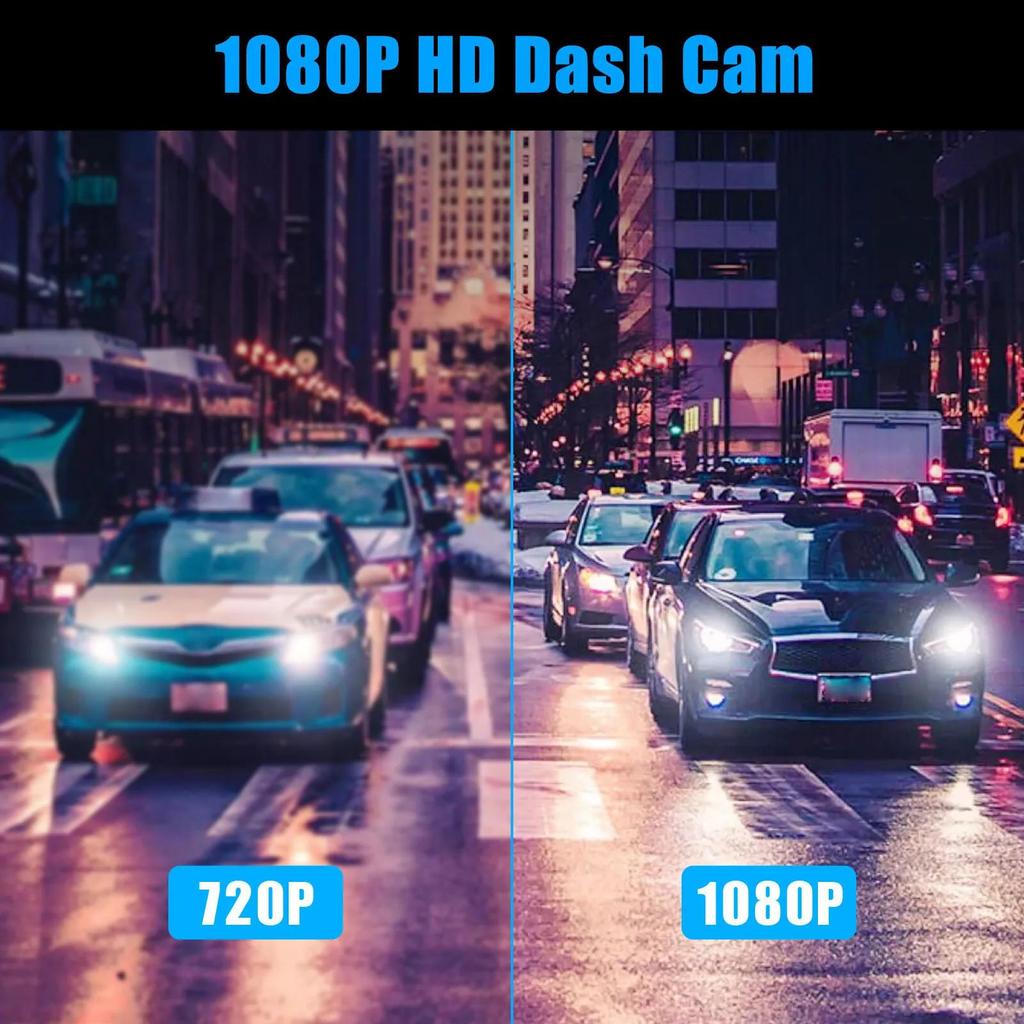 3 Channel Dash Cam for Car Camera Video Recorder Dashcam DVRs Black Box Dual Lens DVR with Rear View Camera 24H Parking Monitor