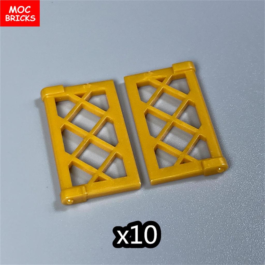 MOC Bricks Fence Railing Window Stairs Ladder Gate DIY Garden House Architecture Accessories Building Blocks Children's Toys