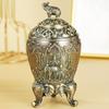 Automatic Push-type Toothpick Box Alloy Elephant Toothpick Holder Dresser Desktop Organizer Display Party Decoration Unique Gift