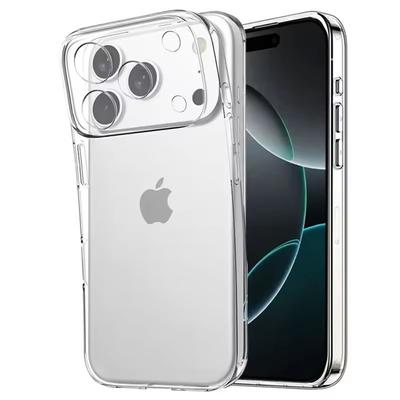 Itin ploni permatomi TPU dėklai telefonams iPhone 17 16 15 14 13 12 11 Pro Max Plus 17 Air 16E XR XS Max Skaidrus silikoninis dangtelis