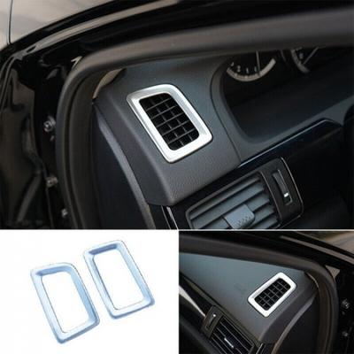 For Honda Accord 2014-2017 Matt Silver Dashboard Upper Air Outlet Vent Trim 2PCS