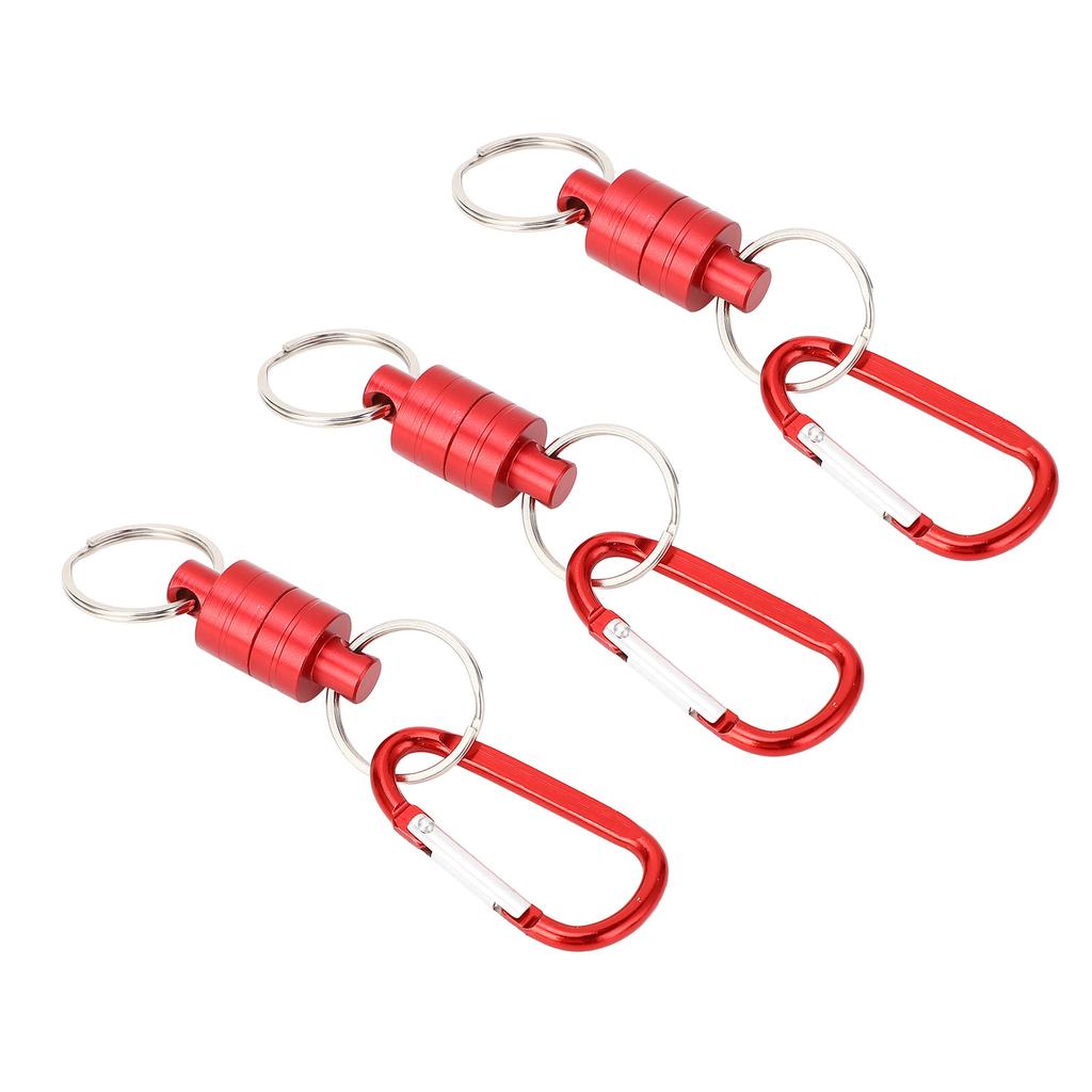 3PCS Magnetic Key Holder Quick Release Keychain Aluminum Alloy Portable Magnetic Buckle for Repair T