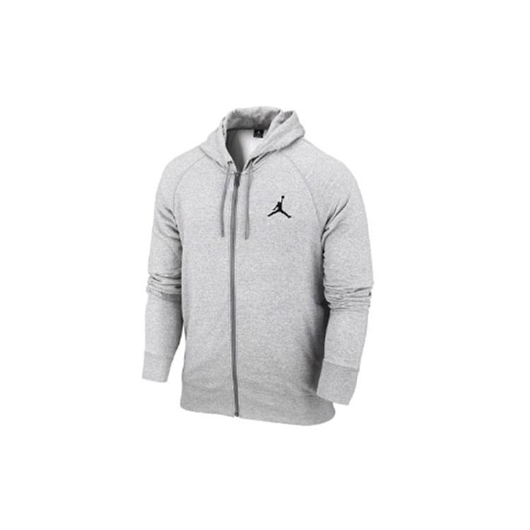 Air Jordan Air Fleece Lined Basketball Sports Hooded Jacket Gray Men s 845861-063 S