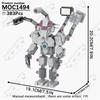 MOOXI Animeserie Skibidi Toalett Figurer Monitorfolk Lydmann Byggeklosser Modell MOC Kloss DIY Montessori Leke Barnegaver