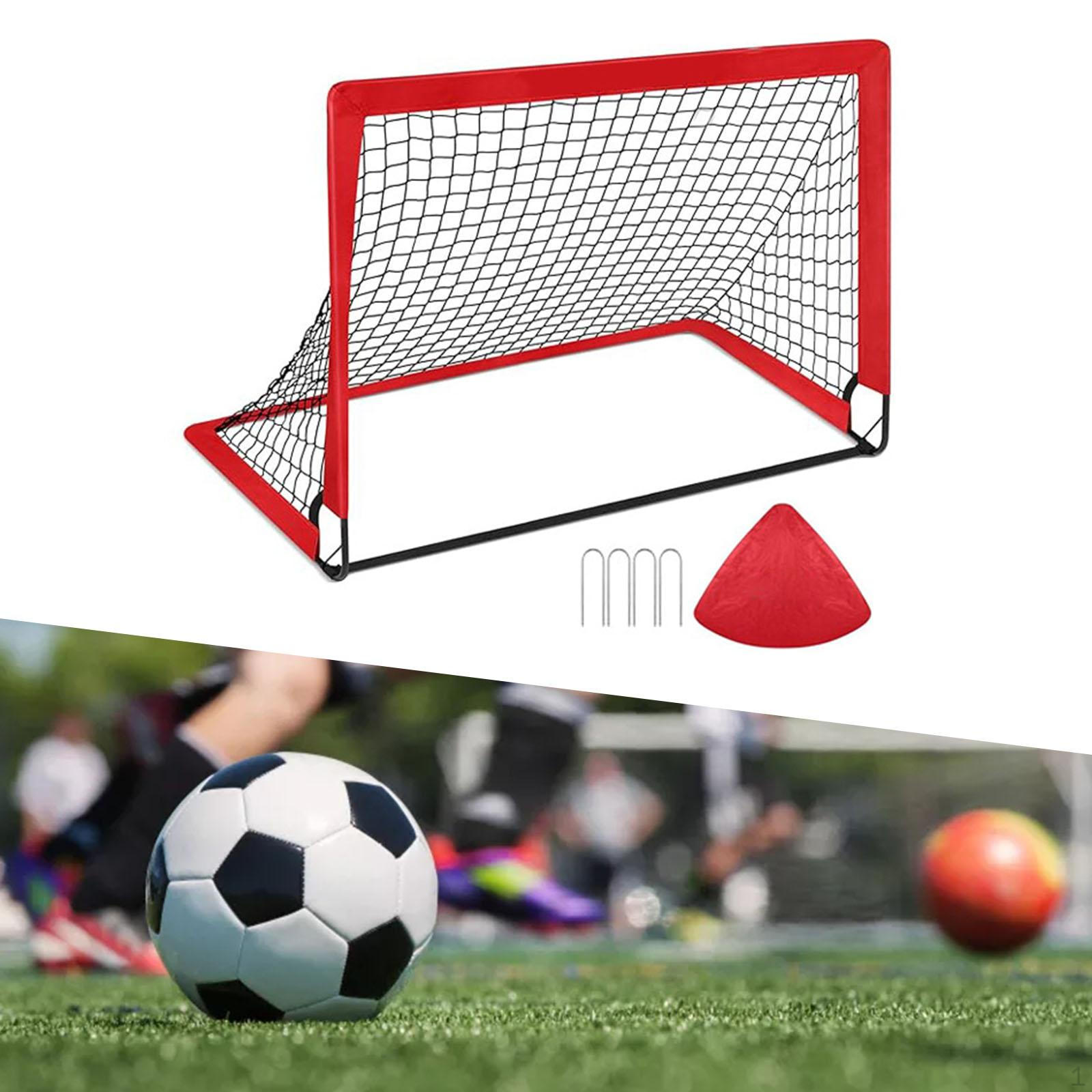 

Детские футбольные ворота, футбольные ворота с сумкой для переноски, сетчатая цель из стекловолокна для парка
