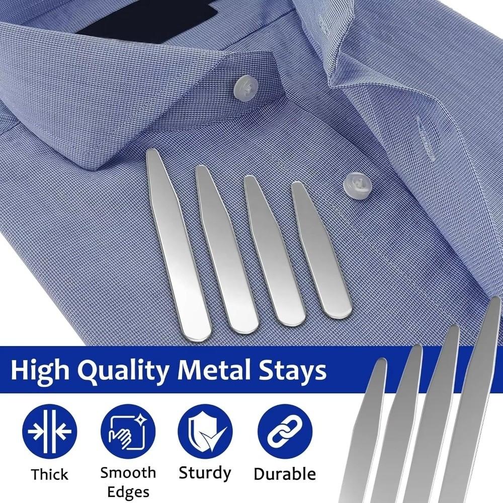 40Pcs Collar Shaper Fixed Pads Shirt Collar Support Shaping Collar Stiffeners  Clothes Accessories