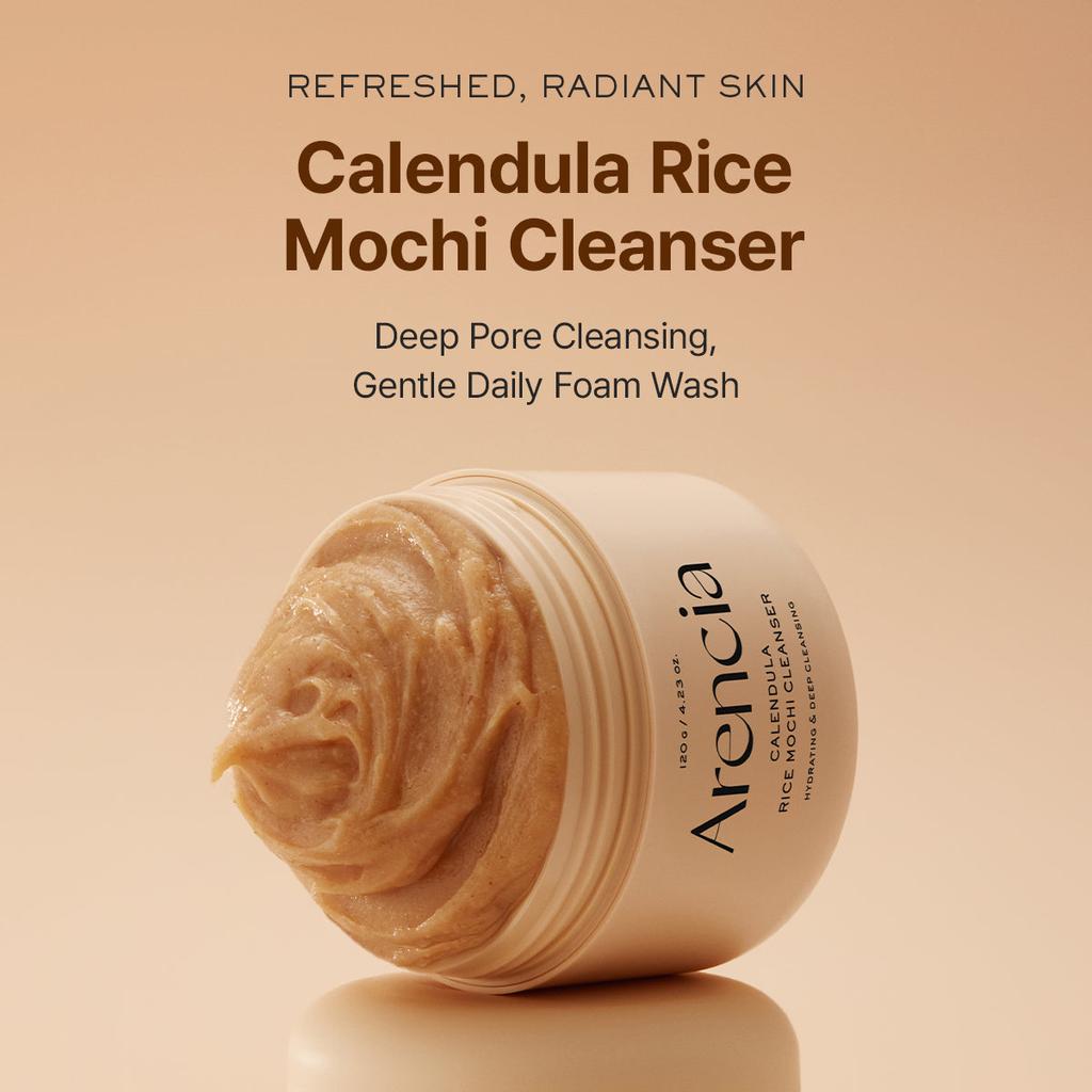 arencia Calendula Rice Mochi Cleanser 120g